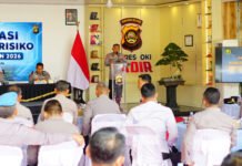 Wujudkan Polri Presisi, Polres OKI Perkuat Penerapan Manajemen Risiko