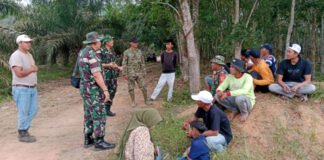 Tim Mabes TNI Gelar Anjangsana dan Penyuluhan Karhutla di OKI
