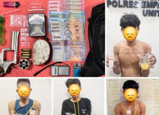 Polisi Bongkar Sarang Narkotika di Empat Lawang, Tujuh Tersangka dan Senpi Rakitan Diamankan