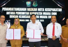 Perkuat Tata Kelola Pemerintahan, Pemkab Muara Enim dan Kejari Teken MoU Pendampingan Hukum DATUN