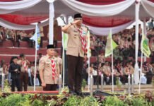 Pimpin Apel Hari Pramuka ke-65, Gubernur Lampung Ajak Generasi Muda Perkuat Pengabdian