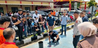 Polrestabes Palembang Musnahkan 1,5 Kg Sabu dan Puluhan Ekstasi Sitaan dari 61 Tersangka