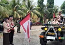 Kirab Panji Pramuka Lampung Dimulai, Semangat Pengabdian Digaungkan