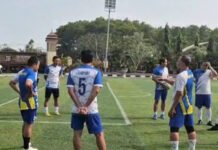 Uji Kekuatan Jelang Porwanas, Tim Futsal PWI Lampung Adu Strategi dengan Bhayangkara FC