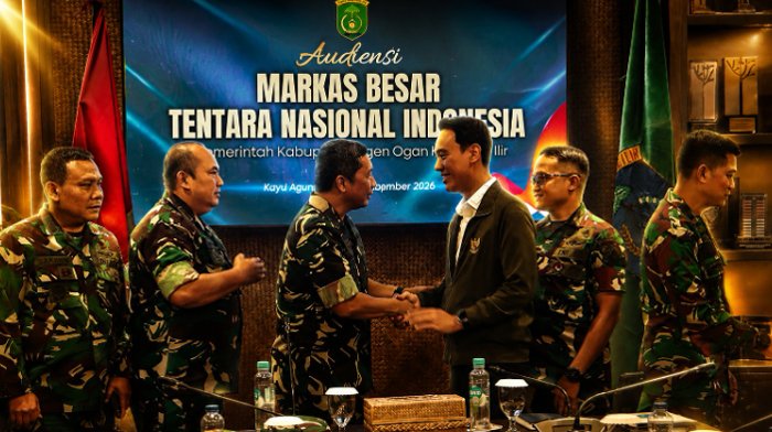 Tim Satgas Penyuluhan Karhutla Mabes TNI Audiensi dengan Pemkab OKI, Ini yang Dibahas