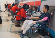 Rangkaian HUT ke-2 PT Angkasa Pura Indonesia, Bandara SMB II Gelar InJourney Airport Blood Donor Day