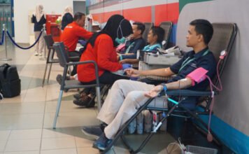 Rangkaian HUT ke-2 PT Angkasa Pura Indonesia, Bandara SMB II Gelar InJourney Airport Blood Donor Day