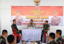 Kapolres OKI Sambut 14 Personel Seskoad, Perkuat Edukasi Warga Cegah Karhutla