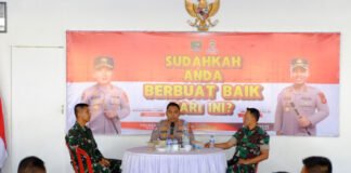 Kapolres OKI Sambut 14 Personel Seskoad, Perkuat Edukasi Warga Cegah Karhutla