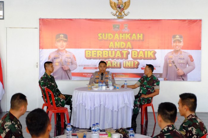 Kapolres OKI Sambut 14 Personel Seskoad, Perkuat Edukasi Warga Cegah Karhutla
