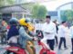 Bupati Muba Bagikan Masker Usai Shalat Istisqo