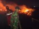 Lahan Terbakar di Jejawi OKI, Petugas Gabungan Berpacu Cegah Api Meluas
