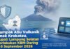 Abu Anak Krakatau Tebal, Bupati Lampung Selatan Putuskan Sekolah Belajar Daring
