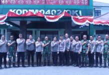 Dandim 0402/OKI-OI Terima Audiensi Sespim Polri, Bahas Penanganan Karhutla