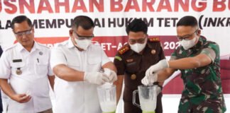 Pemkab OKI Tegaskan Komitmen Perangi Narkoba, Kejari Musnahkan Barang Bukti Inkracht