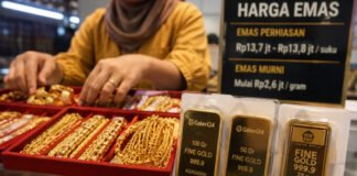 Update Harga Emas Hari Ini, Kompak Stabil Setelah Anjlok