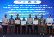 Terima Barang Rampasan Negara dari KPK, Sekjen ATR/BPN: Untuk Mendukung Layanan ke Masyarakat