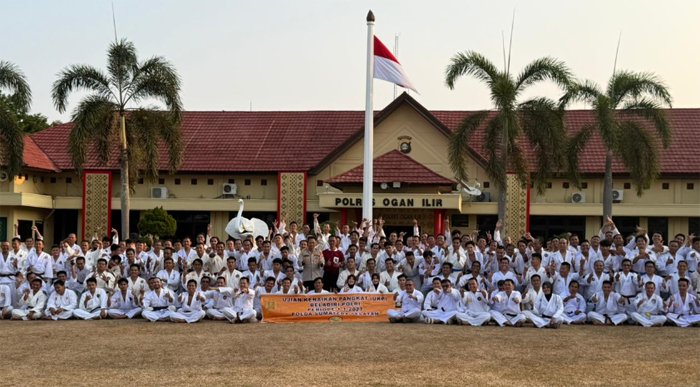 Bukan Sekadar Naik Pangkat, 80 Personel Polres OKI Diuji Kemampuan Bela Diri