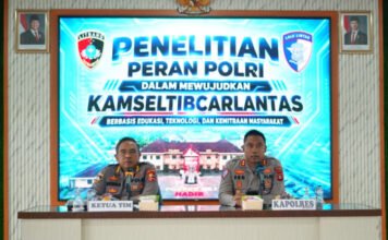 Penelitian Puslitbang Polri 2026, Polres OKI Perkuat Kamseltibcarlantas Berbasis Edukasi dan Teknologi