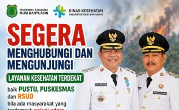 Kabut Asap Karhutla Mengancam Kesehatan Warga, Pemkab Muba Keluarkan Imbauan