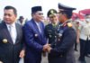 Bupati Muba Hadiri Peringatan HUT ke-81 TNI di Lanud Sri Mulyono Herlambang