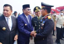 Bupati Muba Hadiri Peringatan HUT ke-81 TNI di Lanud Sri Mulyono Herlambang