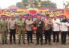 Semarak HUT ke-81 TNI, Kapolres Ogan Ilir Berikan Tumpeng dan Peralatan Tenis Meja ke Dandim 0402/OKI-OI