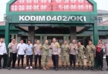Kapolres OKI dan Dandim Sepakat Perkuat Kolaborasi Keamanan
