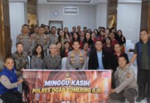 Polisi Minggu Kasih, Kapolres OKI Perkuat Toleransi dan Kedekatan dengan Jemaat Gereja