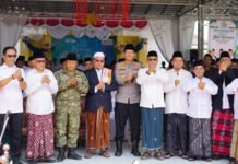 Kapolres OKI Hadiri Hari Santri Nasional 2026 di Ponpes An-Nur Desa Tebing Suluh