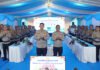 Estafet Kepemimpinan Polres OKI Berganti, AKBP Eko Rubiyanto Serahkan Tongkat Komando ke AKBP Agung Adhitya