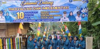 Wakili AHT, Desa Sungai Medang Ikuti Lomba 10 Program Pokok PKK Tingkat Kabupaten Kerinci