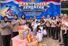 HUT ke-75 Humas Polri, Bidhumas Polda Sumsel Salurkan Bansos ke Dua Panti Asuhan