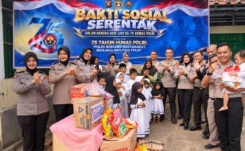 HUT ke-75 Humas Polri, Bidhumas Polda Sumsel Salurkan Bansos ke Dua Panti Asuhan
