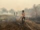 Gunakan Cairan X-Fire, Polres OKI Padamkan Titik Api di Tol KM 341