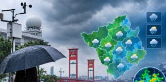 3 Hari Berturut-turut Sumsel Berpotensi Diguyur Hujan, Termasuk Palembang