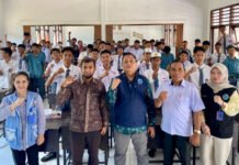 Cegah Narkoba Sejak Dini, BNNK OKI Gelar Ananda Bersinar Goes to School di SMA Al-Hijrah SP Padang