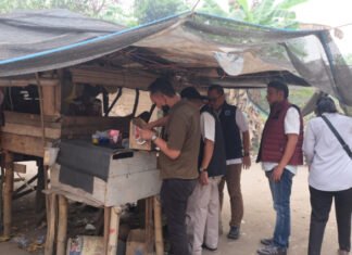 Polres dan BNNK OKI Tertibkan Kampung Narkoba di Serigeni, Dua Orang Diamankan